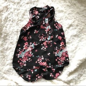 Hi low floral tunic